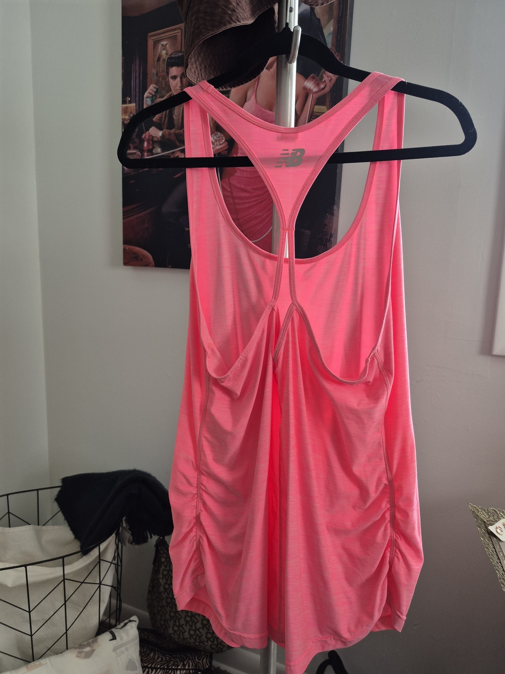 New Balance Neon Pink Racerback Tank - Picture 2 of 3